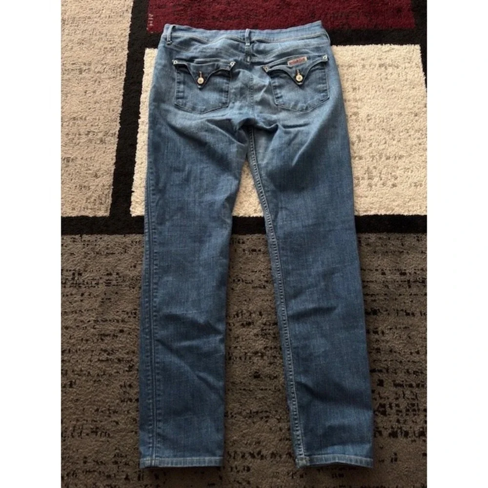 Hudson Collin Skinny Jeans Size 31 Blue Mid Rise Flap Pocket